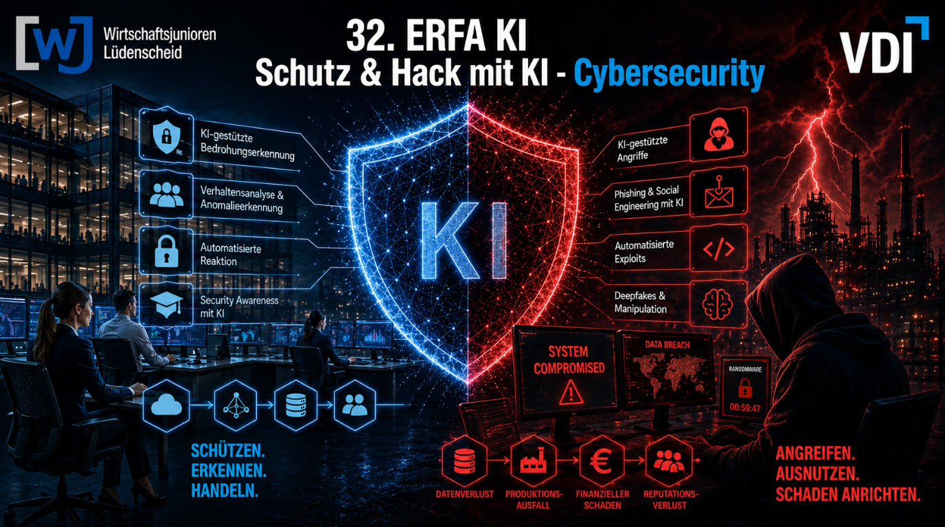 Bild zeigt Schutz und Hack mit KI