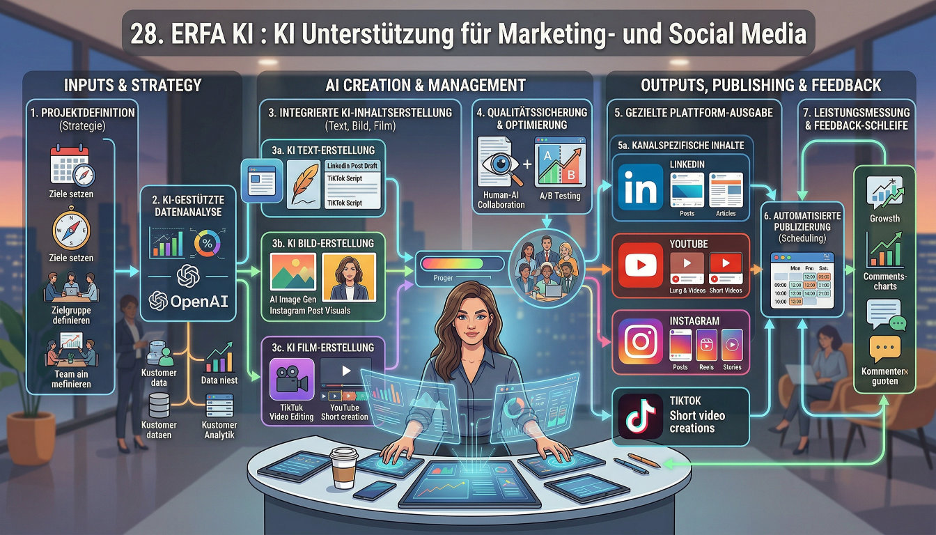Bild zeigt KI im Marketing erstellt mit NanoBanana Pro